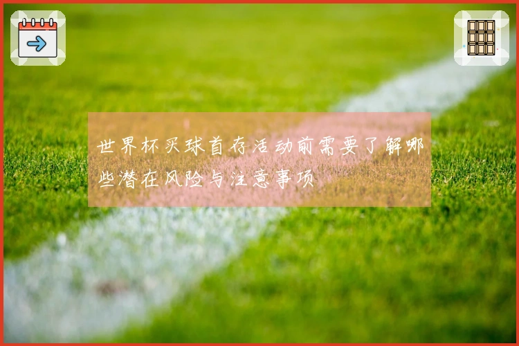 世界杯买球首存活动前需要了解哪些潜在风险与注意事项