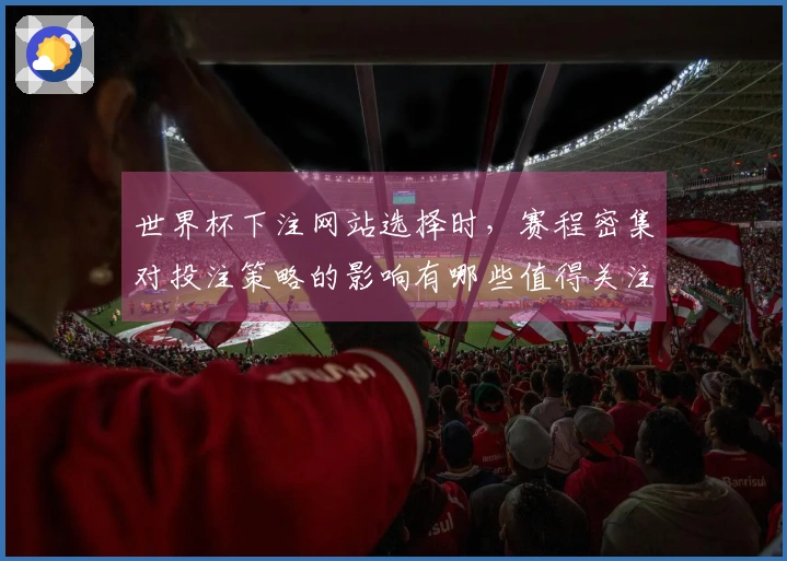 世界杯下注网站选择时，赛程密集对投注策略的影响有哪些值得关注的点？